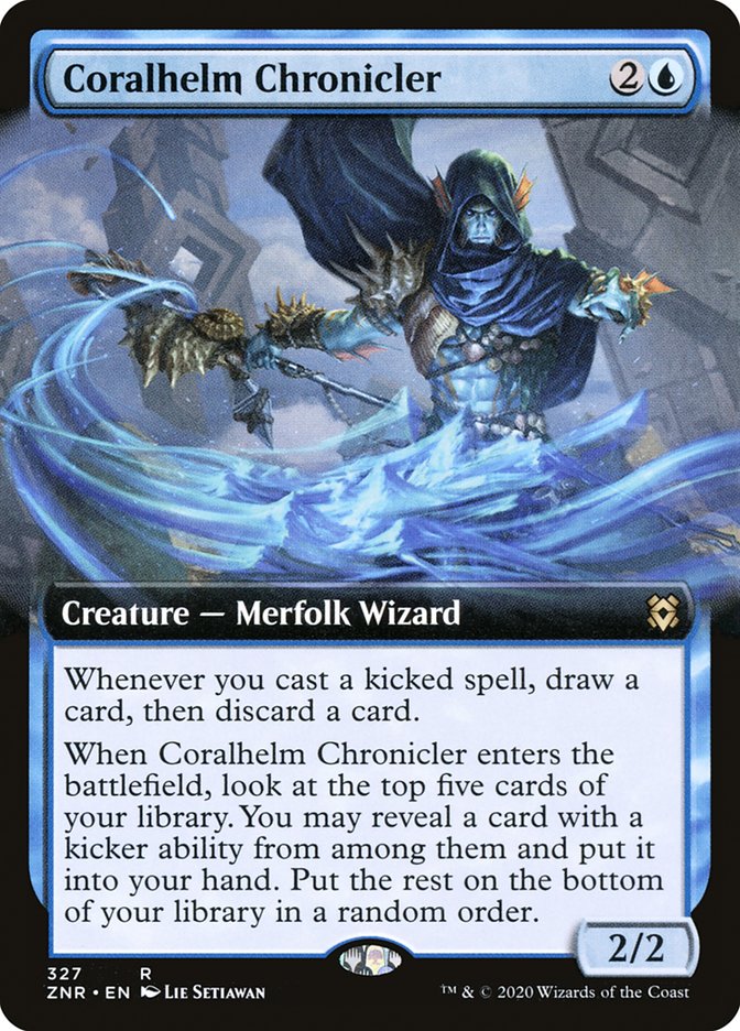 Coralhelm Chronicler (Extended Art) [Zendikar Rising] | Rock City Comics