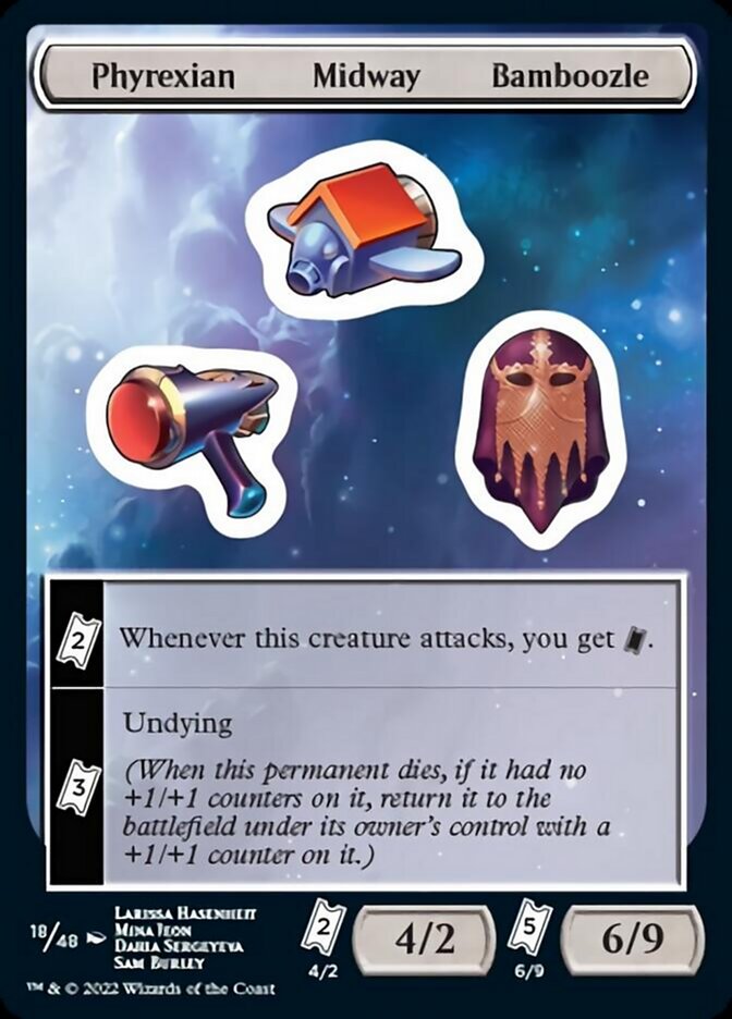 Phyrexian Midway Bamboozle [Unfinity Stickers] | Rock City Comics