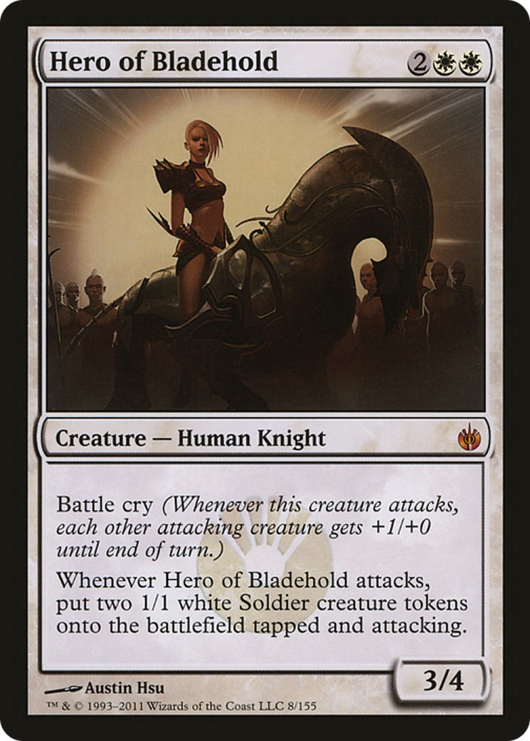 Hero of Bladehold (Mirrodin Besieged) (Oversized) [Oversize Cards] | Rock City Comics