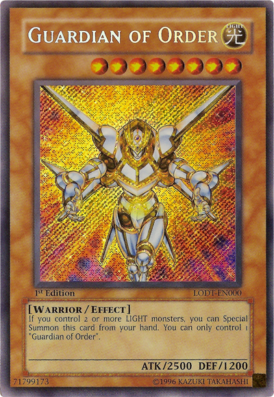 Guardian of Order [LODT-EN000] Secret Rare | Rock City Comics