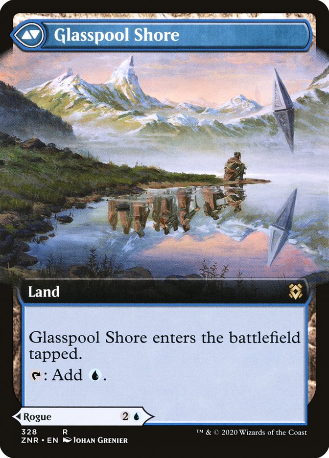 Glasspool Mimic // Glasspool Shore (Extended Art) [Zendikar Rising] | Rock City Comics