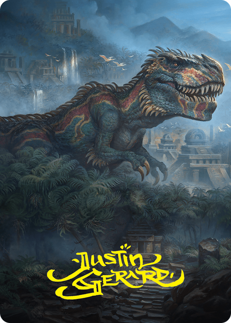 Ghalta, Primal Hunger Art Card (41/54) (Gold-Stamped Signature) [Foundations Art Series] | Rock City Comics