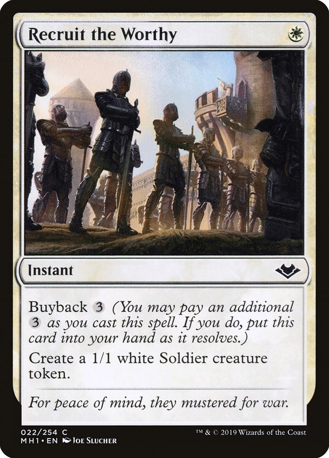 Recruit the Worthy [Modern Horizons] | Rock City Comics