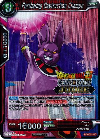 Furthering Destruction Champa (BT1-005) [Judge Promotion Cards] | Rock City Comics