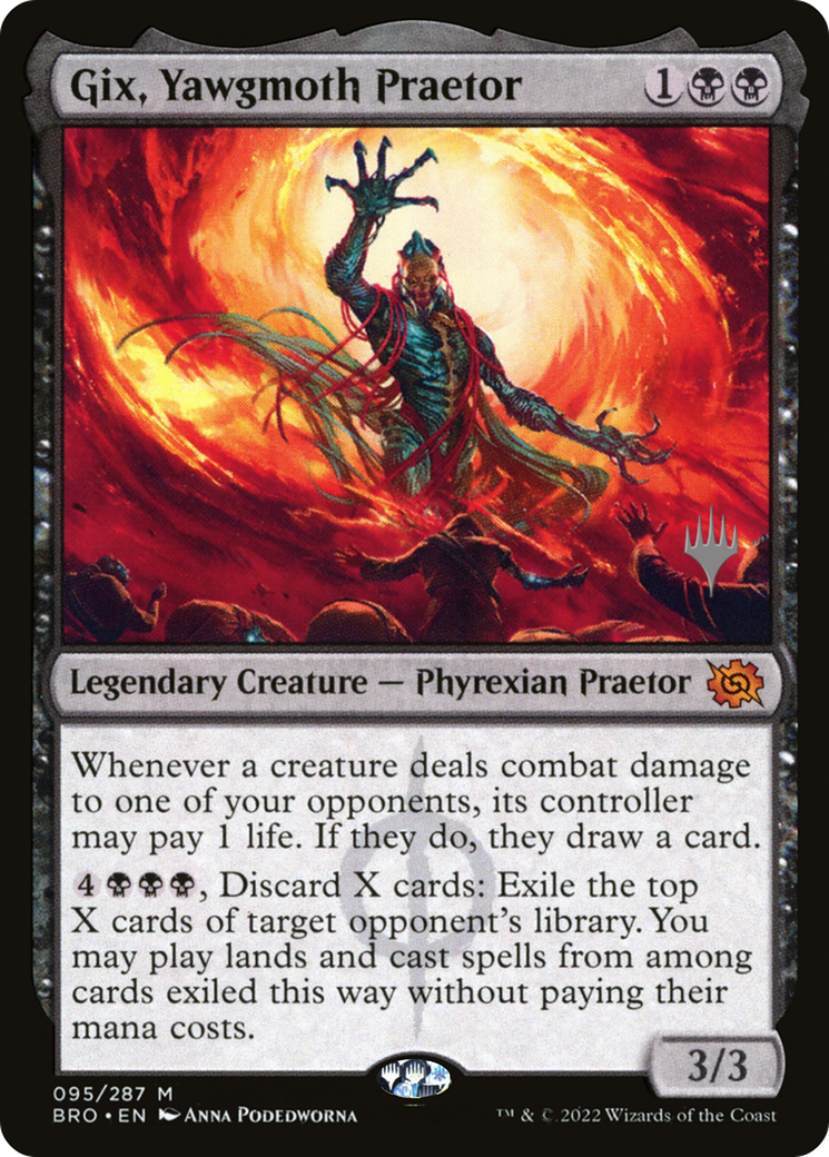 Gix, Yawgmoth Praetor (Promo Pack) [The Brothers' War Promos] | Rock City Comics