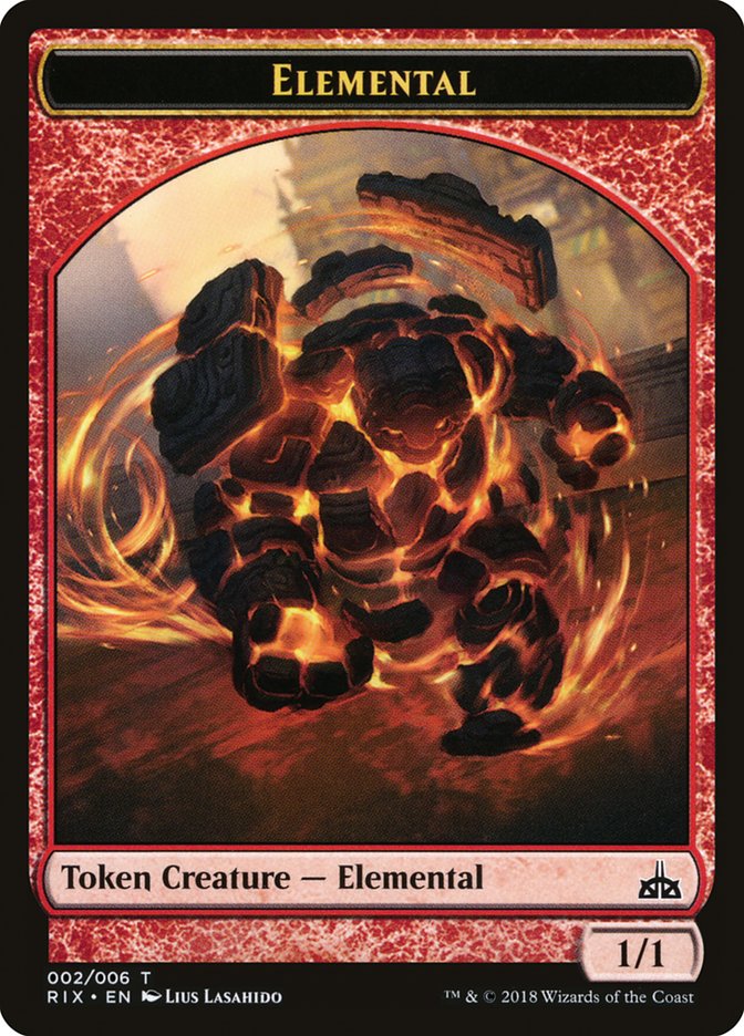 Elemental Token (002/006) [Rivals of Ixalan Tokens] | Rock City Comics