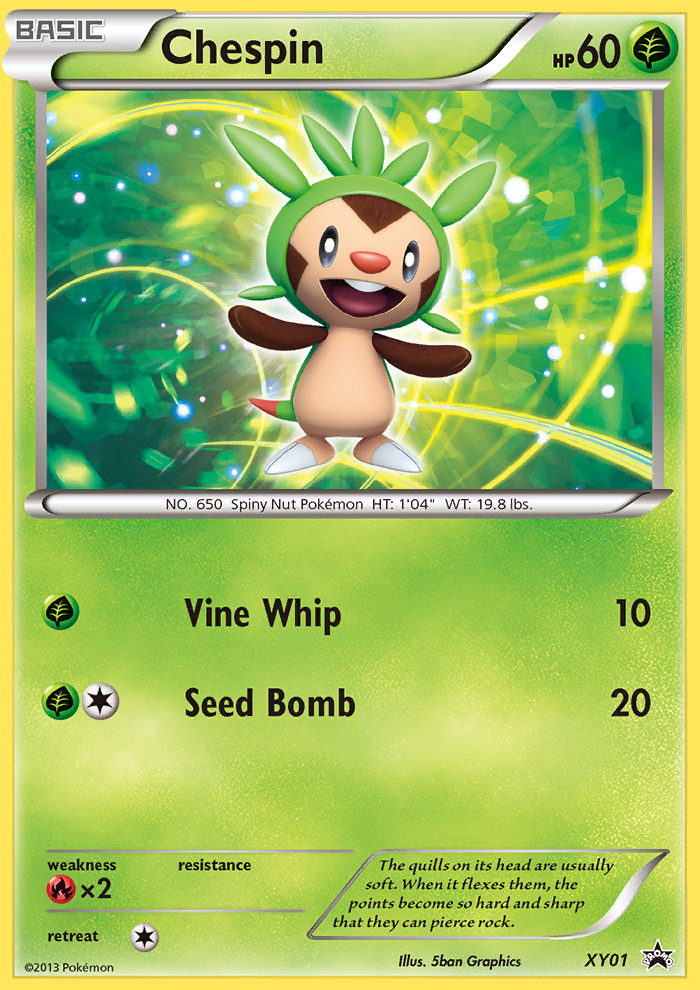 Chespin (XY01) [XY: Black Star Promos] | Rock City Comics