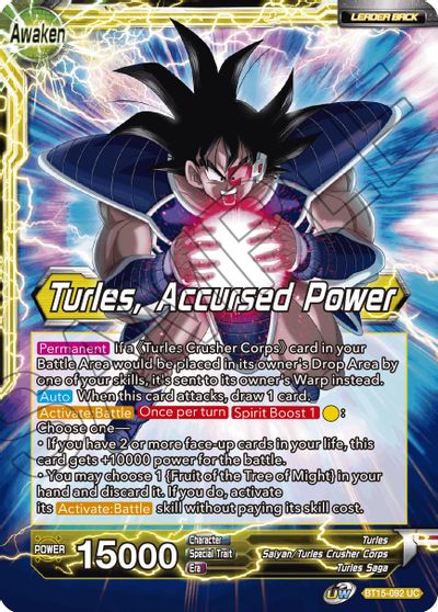 Turles // Turles, Accursed Power (BT15-092) [Saiyan Showdown] | Rock City Comics