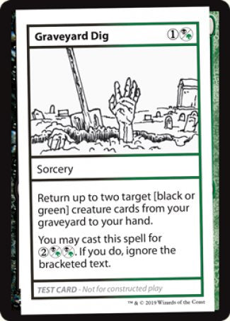 Graveyard Dig (2021 Edition) [Mystery Booster Playtest Cards] | Rock City Comics
