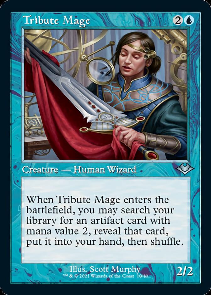 Tribute Mage (Retro Foil Etched) [Modern Horizons] | Rock City Comics