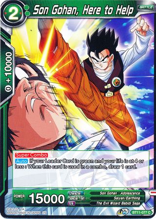 Son Gohan, Here to Help (BT11-077) [Vermilion Bloodline] | Rock City Comics