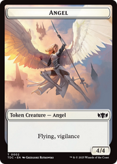 Angel // Spirit Double-Sided Token [Tarkir: Dragonstorm Commander Tokens] | Rock City Comics
