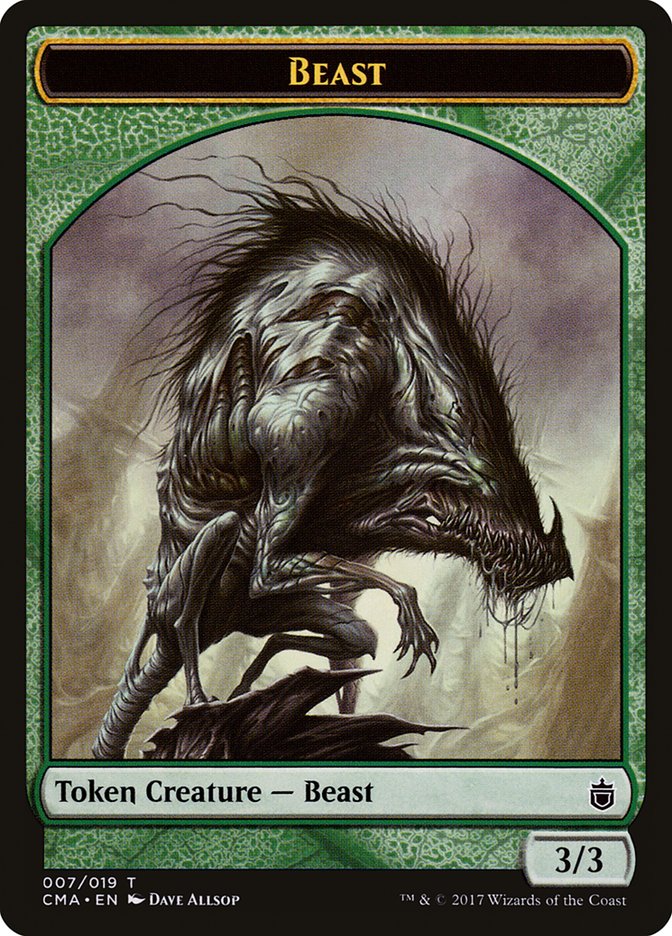 Beast Token (007/019) [Commander Anthology Tokens] | Rock City Comics