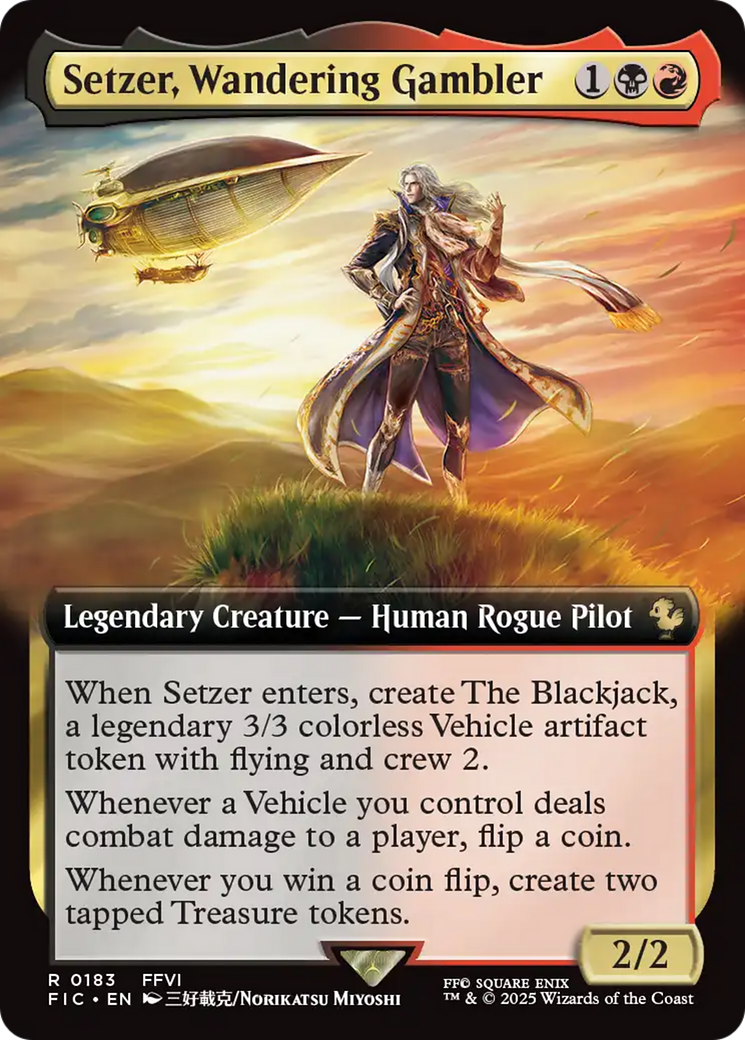 Setzer, Wandering Gambler (Extended Art) [FINAL FANTASY Commander] | Rock City Comics