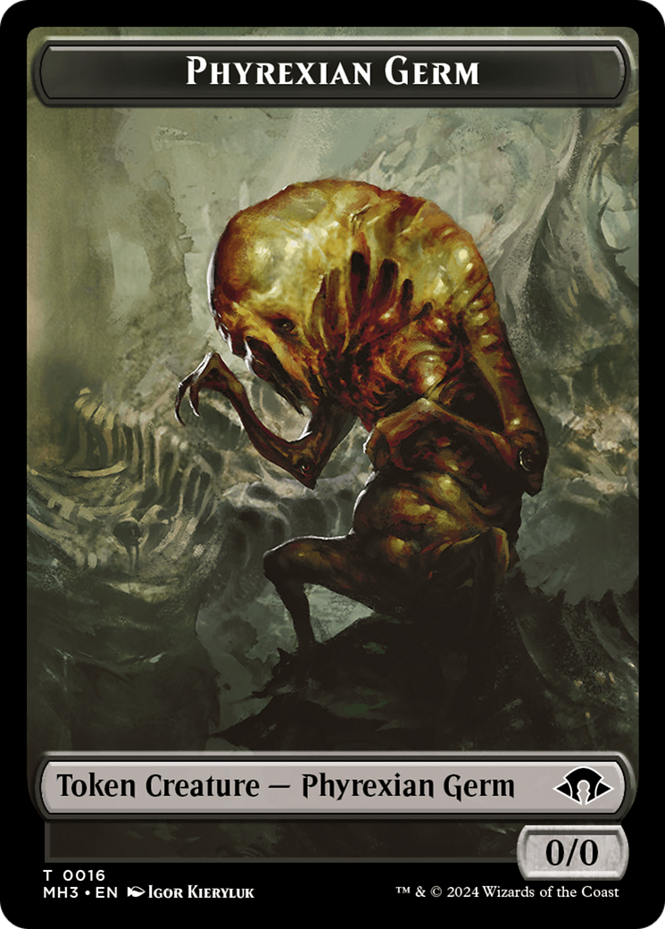 Phyrexian Germ // Food Double-Sided Token [Modern Horizons 3 Tokens] | Rock City Comics