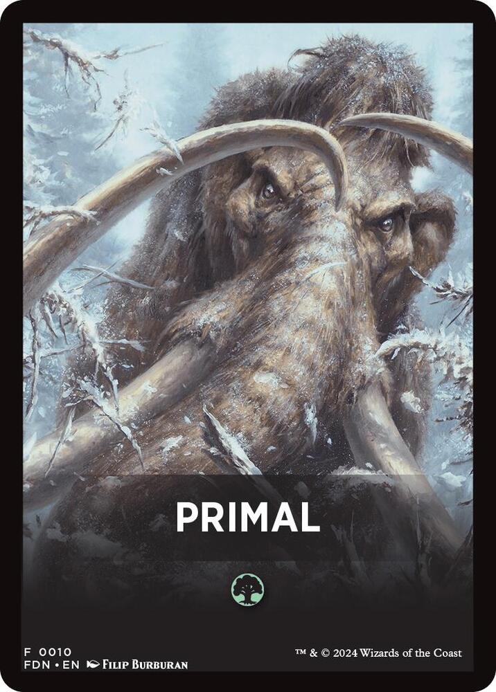 Primal Theme Card [Foundations Tokens] | Rock City Comics