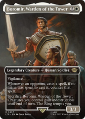 Boromir, Warden of the Tower (Borderless Alternate Art) [The Lord of the Rings: Tales of Middle-Earth] | Rock City Comics