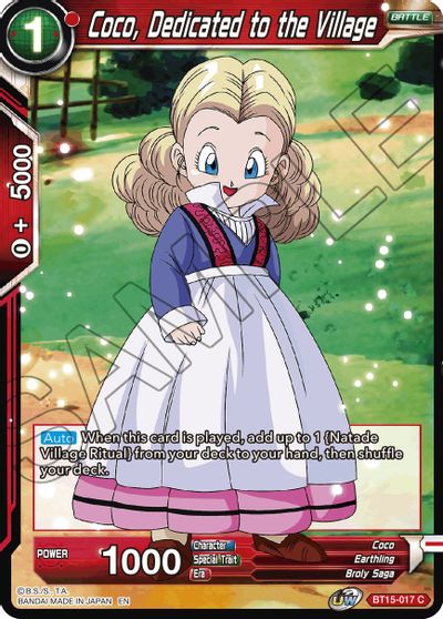 Coco, Dedicated to the Village (BT15-017) [Saiyan Showdown] | Rock City Comics