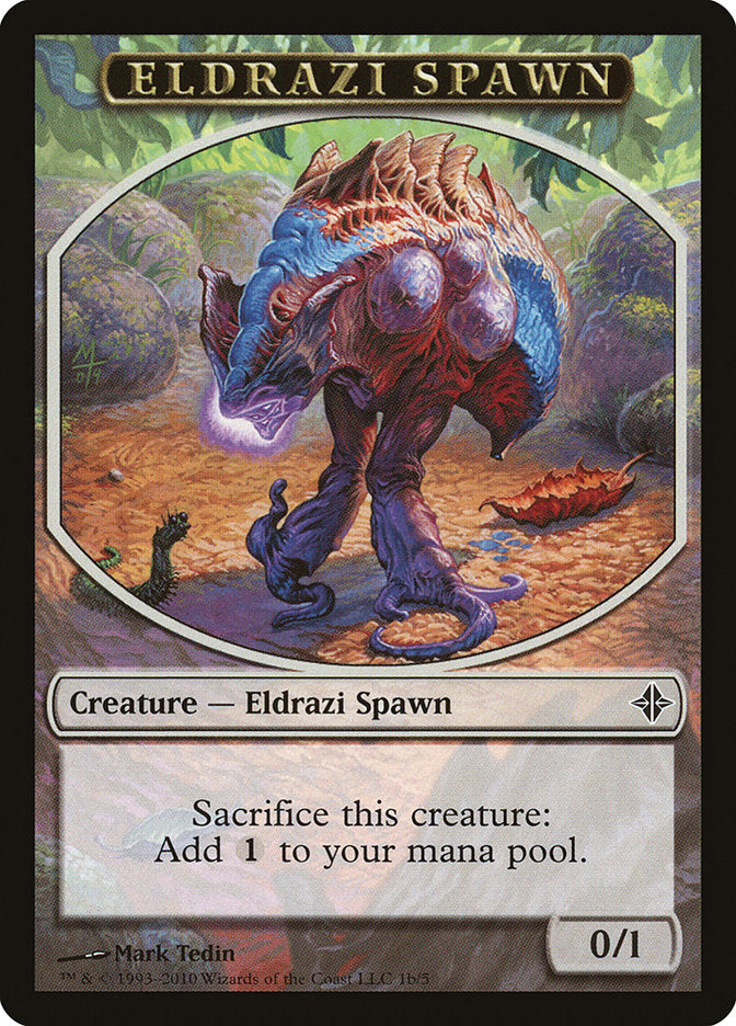 Eldrazi Spawn Token (1b/5) [Rise of the Eldrazi Tokens] | Rock City Comics