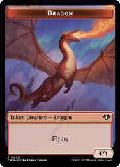 Dragon // Kor Ally Double-Sided Token [Commander Masters Tokens] | Rock City Comics