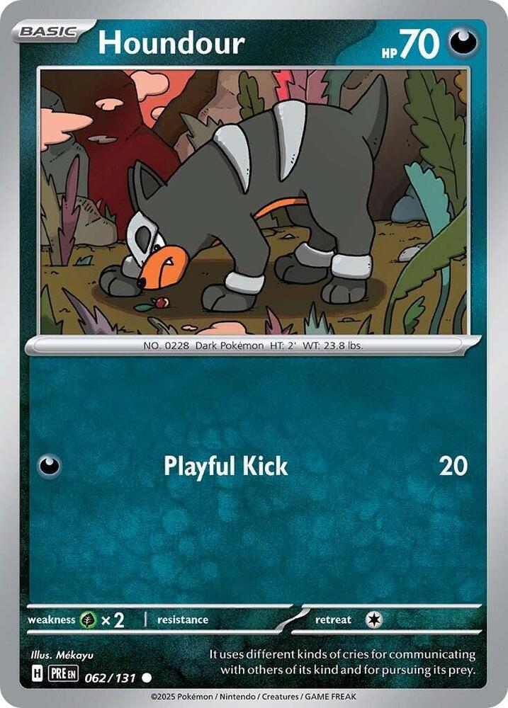 Houndour (062/131) [Scarlet & Violet: Prismatic Evolutions] | Rock City Comics