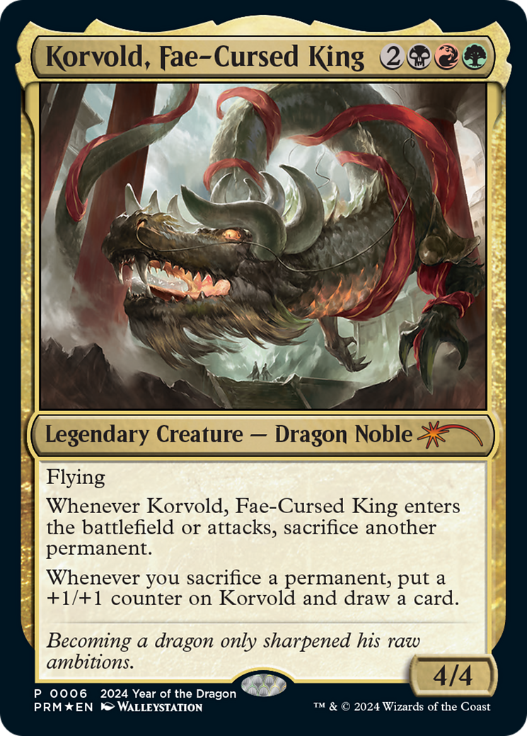 Korvold, Fae-Cursed King (Year of the Dragon 2024) [Standard Showdown Promos] | Rock City Comics