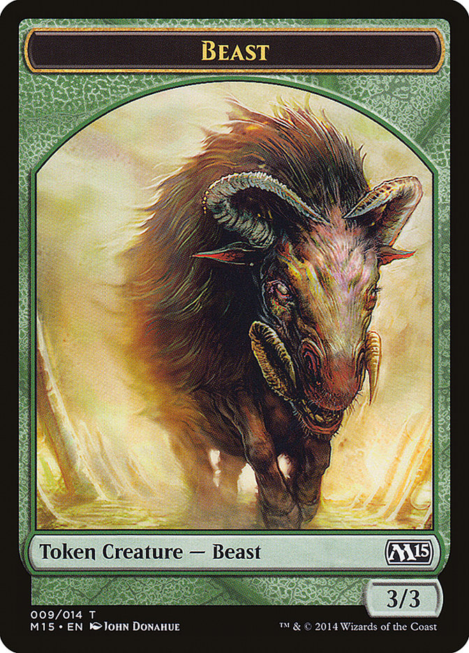 Beast Token (009/014) [Magic 2015 Tokens] | Rock City Comics