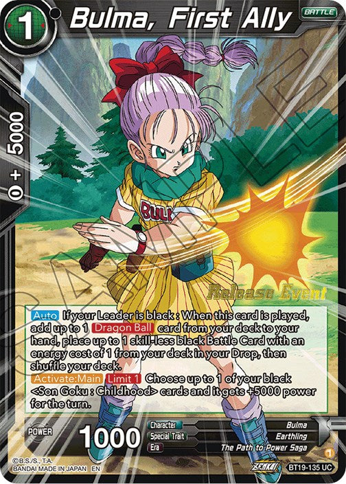 Bulma, First Ally (Fighter's Ambition Holiday Pack) (BT19-135) [Tournament Promotion Cards] | Rock City Comics