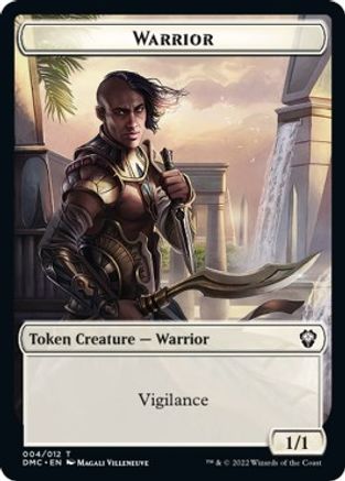 Zombie Knight // Warrior Double-Sided Token [Dominaria United Commander Tokens] | Rock City Comics