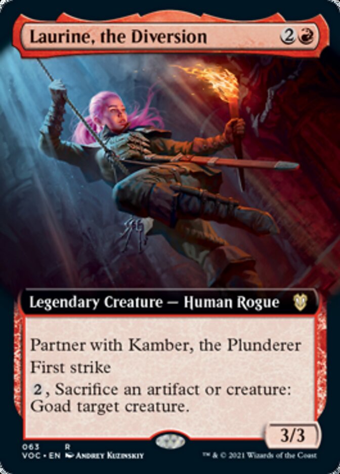 Laurine, the Diversion (Extended Art) [Innistrad: Crimson Vow Commander] | Rock City Comics