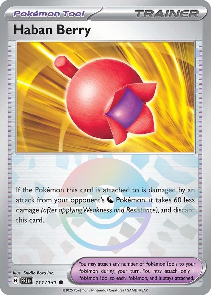 Haban Berry (111/131) (Poke Ball Pattern) [Scarlet & Violet: Prismatic Evolutions] | Rock City Comics