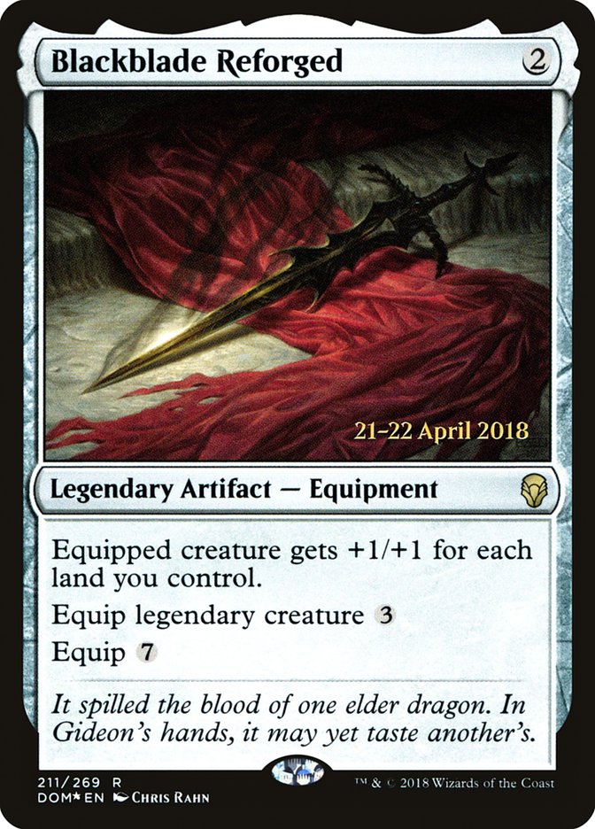 Blackblade Reforged [Dominaria Prerelease Promos] | Rock City Comics