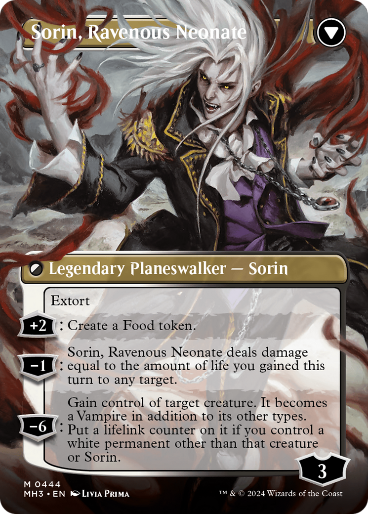 Sorin of House Markov // Sorin, Ravenous Neonate (Borderless) [Modern Horizons 3] | Rock City Comics