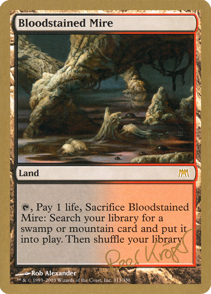 Bloodstained Mire (Peer Kroger) [World Championship Decks 2003] | Rock City Comics