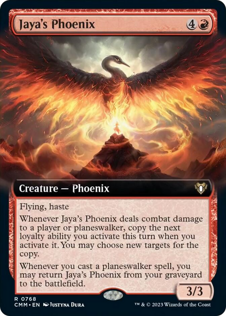 Jaya's Phoenix (Extended Art) [Commander Masters] | Rock City Comics