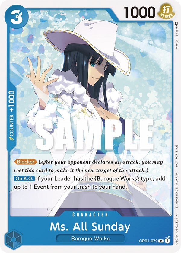 Ms. All Sunday (Promotion Pack 2023) [One Piece Promotion Cards] | Rock City Comics