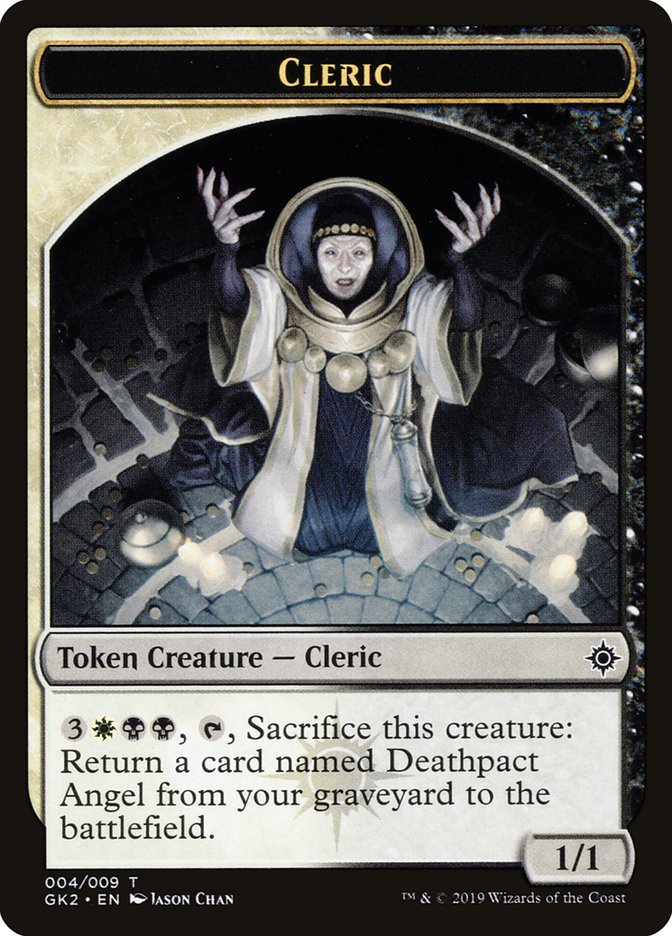 Cleric // Treasure Double-Sided Token [Ravnica Allegiance Guild Kit Tokens] | Rock City Comics