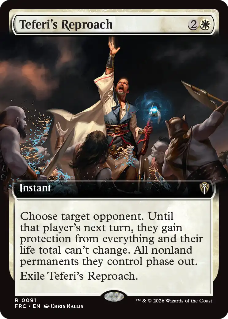 Teferi's Reproach (Extended Art) [Reality Fracture Commander] | Rock City Comics