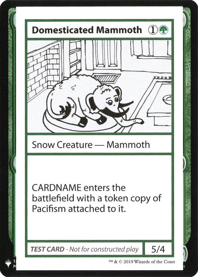 Domesticated Mammoth [Mystery Booster Playtest Cards] | Rock City Comics