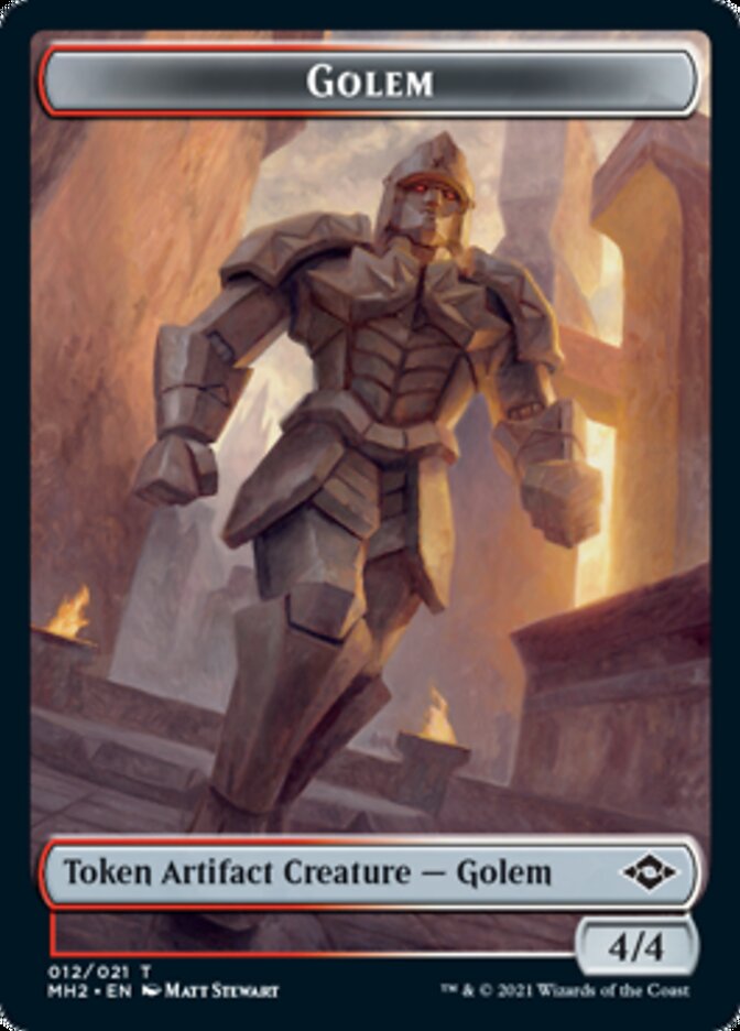 Food (18) // Golem Double-Sided Token [Modern Horizons 2 Tokens] | Rock City Comics