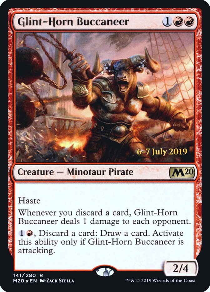Glint-Horn Buccaneer [Core Set 2020 Prerelease Promos] | Rock City Comics