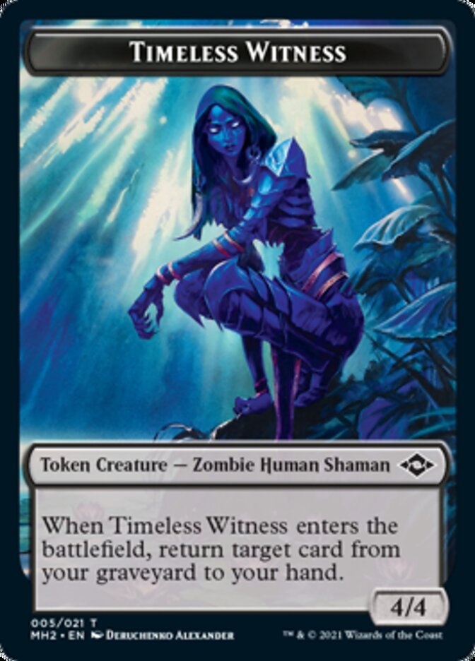 Timeless Witness // Treasure (20) Double-Sided Token [Modern Horizons 2 Tokens] | Rock City Comics