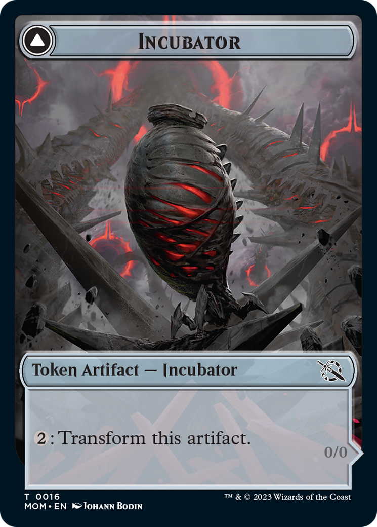 Incubator // Phyrexian (16) Double-Sided Token [March of the Machine Tokens] | Rock City Comics