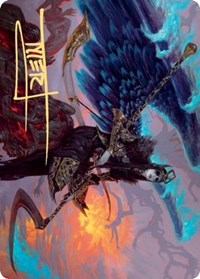 Eradicator Valkyrie Art Card (Gold-Stamped Signature) [Kaldheim Art Series] | Rock City Comics