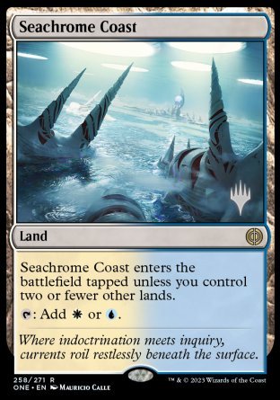Seachrome Coast (Promo Pack) [Phyrexia: All Will Be One Promos] | Rock City Comics