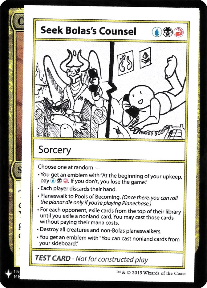 Seek Bolas's Counsel [Mystery Booster Playtest Cards] | Rock City Comics