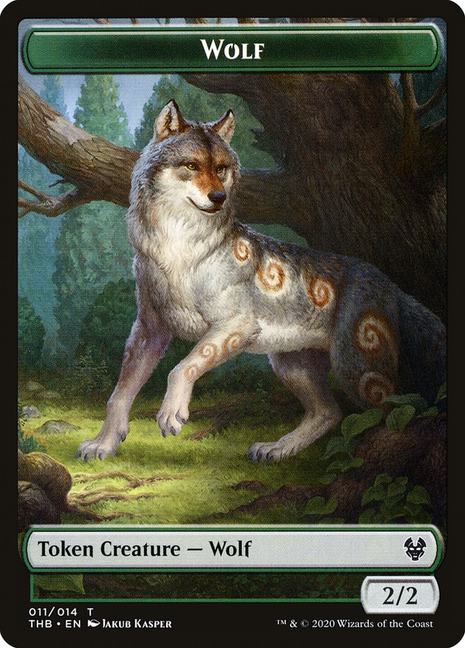 Wolf Token [Theros Beyond Death Tokens] | Rock City Comics