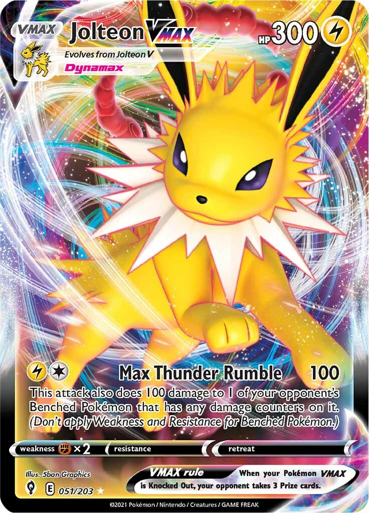 Jolteon VMAX (051/203) [Sword & Shield: Evolving Skies] | Rock City Comics