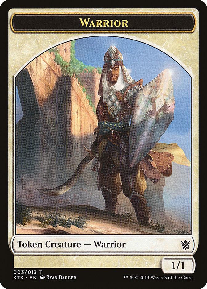 Warrior Token (003/013) [Khans of Tarkir Tokens] | Rock City Comics
