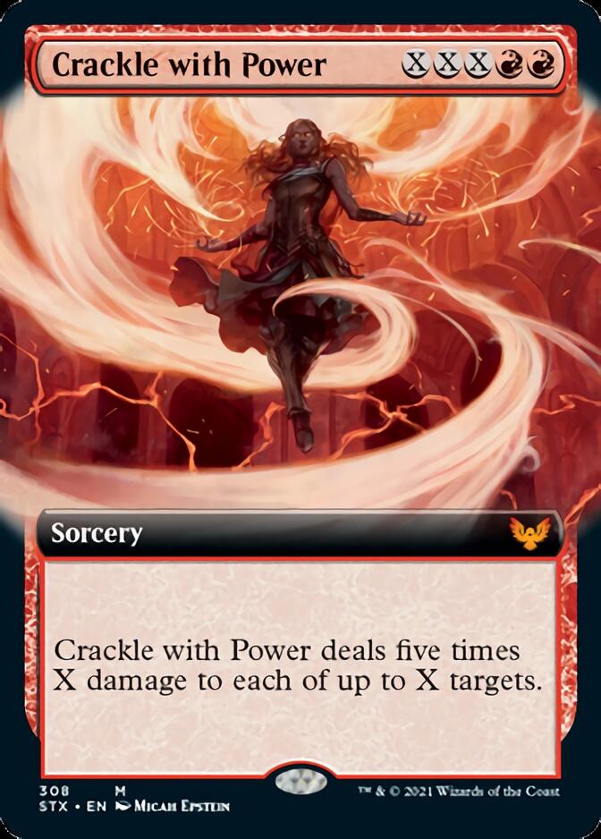 Crackle with Power (Extended Art) [Strixhaven: School of Mages] | Rock City Comics